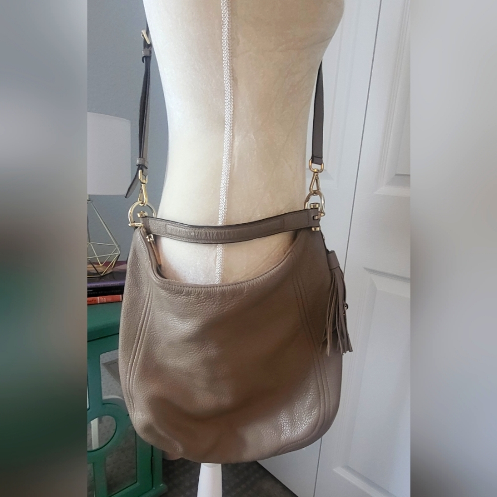 Michael Kors Tan Leather Hobo Bag